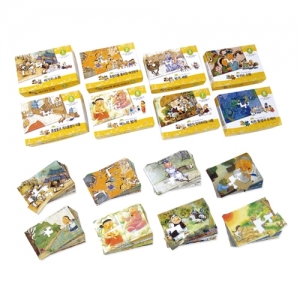 이야기나라 퍼즐전래동화세트(8종) *안내서 포함 / 10장면 퍼즐판 / 모양퍼즐 / 직선퍼즐