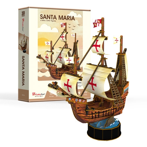 [큐빅펀] 산타 마리아호 (Santa Maria) / 3D퍼즐 / 입체퍼즐
