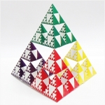 [수학교구] NEW 시어핀스키 피라미드-멀티(5단계) / 프랙탈의 3차원 모델 / 정사면체 / 도형의 닮음