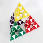 [수학교구] NEW 시어핀스키 피라미드-멀티(4단계) / 프랙탈의 3차원 모델 / 정사면체 / 도형의 닮음