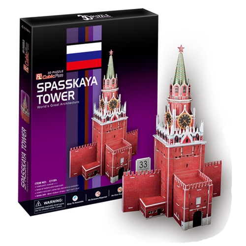 [큐빅펀] 스파스카야 타워 / 입체퍼즐 / 3D퍼즐 / 러시아 모스크바 붉은 광장의 명물