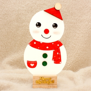 [크리스마스스탠딩카드] -스탠딩 눈사람 / 장식용 크리스마스 카드