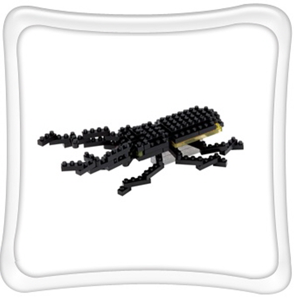 [나노블럭] 곤충시리즈 - 사슴벌레 (90pcs) / 레벨 2단계 나노블럭 / 초미니 조립블럭