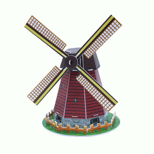 [큐빅펀] 네덜란드 풍차 미니 / 3D입체퍼즐 / 3D퍼즐 / 페이퍼 3D입체퍼즐