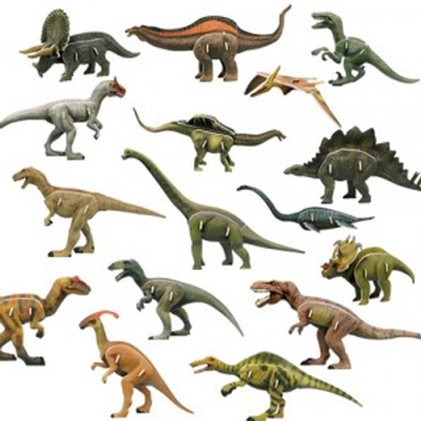 [동물시리즈] 지구에서 사라진 세계의 공룡들 (16종) / 입체퍼즐 / 조립퍼즐
