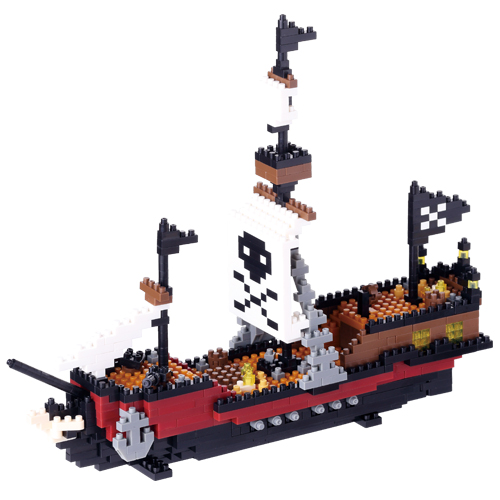 [나노블럭] 해적선 (780pcs) / 레벨 5단계 나노블럭 / 초미니 조립블럭