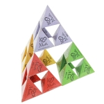 [수학교구] 시어핀스키 삼각형 전개도(80매) * 최소 주문 3개 / 시어핀스키 피라미드 / 정다면체 체험활동교구 / 프랙탈 모델