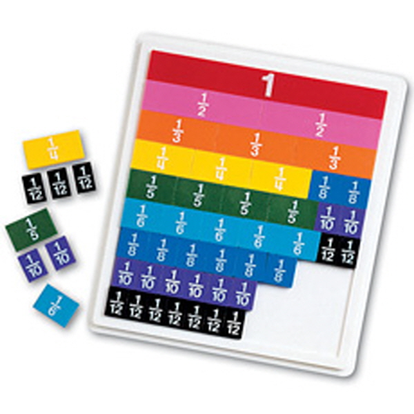 [EDU 0615] 레인보우 분수타일 Rainbow Fraction Tiles / 재미있는 분수학습