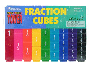[EDU 2510] 분수막대 Fraction Tower® Cubes: Fraction Set / 무지개색 타워큐브를 이용한 분수학습