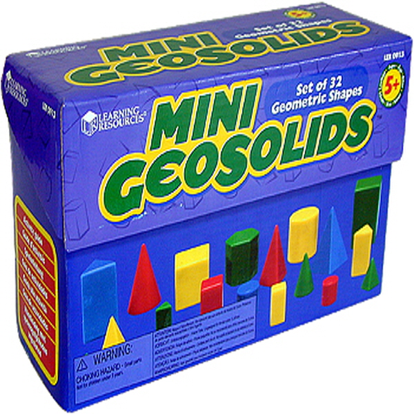 [EDU 0913] 미니 입체 모형 세트 (8종, 32개) Mini GeoSolids® / 즐거운 도형 탐색 놀이