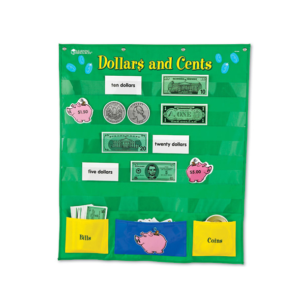 [EDU 2283] 달러와 센트 포켓 차트 Dollars and Cents Pocket Chart / 미국화폐 달러와 센트로 사칙연산을 익혀요