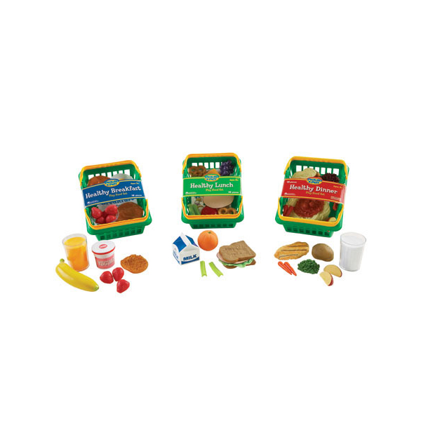 [EDU 5340] 몸에 좋은 음식 모형 세트 Healthy Foods Play Set – Set of 55 Bundle / 아침, 점심, 저넉 뭘 먹을까?