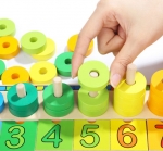 [원목교구] 숫자 퍼즐 하노이 탑 쌓기 / 링 끼우기 / 숫자 맞추기 / 모양 만들기 / 인지능력, 수학적 사고력 UP~!