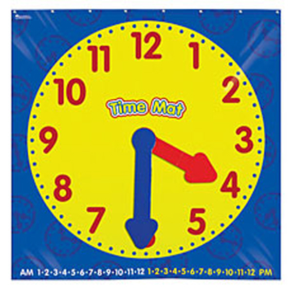 [EDU 2981] 시간 학습 활동 매트 Time Activity Mat (110X 110cm) / 시계보는 방법 알기