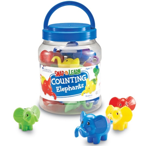 [EDU 6703] 수세기 놀이 코끼리 Snap-n-Learn™ Counting Elephants / 똑딱~똑딱~ 코끼리 끼우며 숫자공부해요.