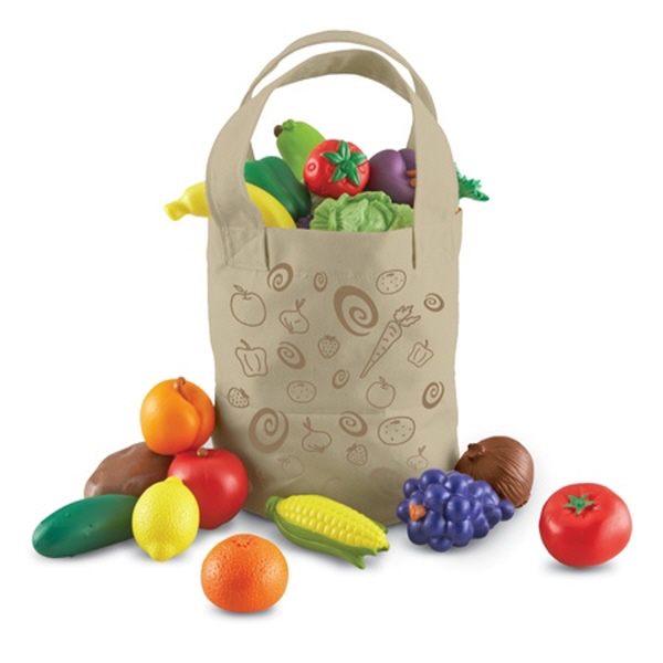 [EDU 9722] 과일과 야채 종합 세트 New Sprouts™ Fresh Picked Fruits & Veggie Tote / 재미있는 소꿉놀이 소품