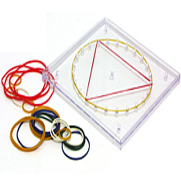 [EDUC 8511] 원형 지오보드 (투명) 15.5cm OH Circle Geoboard / 도형의 특성 이해