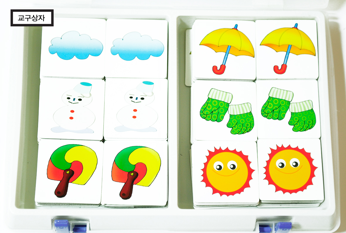 [영어박스] 날씨 Game Pieces & 빙고 배경판 / 수업용 플래시카드 & 배경판세트