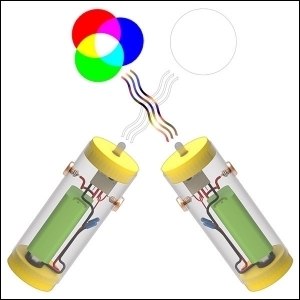 뉴 빛 합성 LED 터치램프 만들기 (5인용) / 빛의 삼원색 원리 관찰 / 무지개 점멸 LED