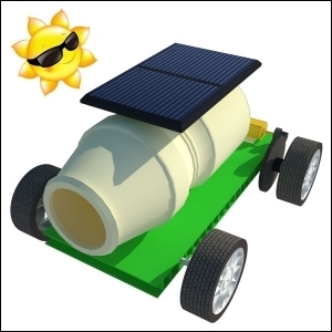 뉴 폐품 재활용 미니 태양광 자동차 만들기(창작용) 3개