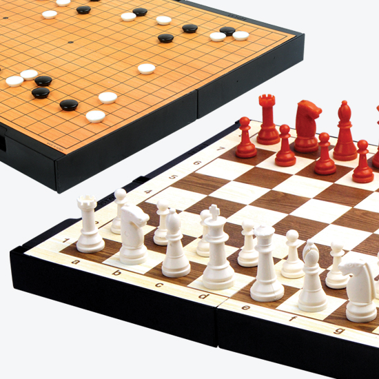 [보드게임] M-150 명인 소형 바둑+체스 (양면)