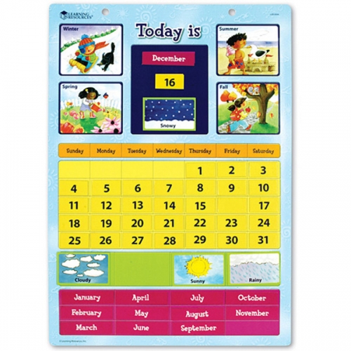 [EDU 0504] 달력 학습하기 자석세트 Magnetic Learning Calendar / 날씨 표시 / 계절과 월을 영어로 익혀요