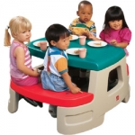[Step2] 야외식탁 (*의자와 테이블 일체형) / 어린이 다용도 테이블 / 튼튼하고 안정감 있는 테이블
