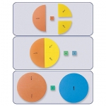 [EDI 4804] 자석 분수 학습기 - 원형 (분수 조각 51개) / 분수의 크기 비교와 계산원리 이해 / 교사용 수업자료