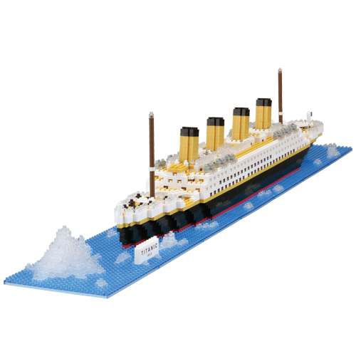 [나노블럭] 타이타닉 1800p / 레벨 5단계 초미니 조립블럭 / 나노조립블럭