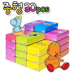 [아하토이]뿡뿡이 벽돌 캐릭터용(중30Pcs 9.5 x 19 x 5cm)