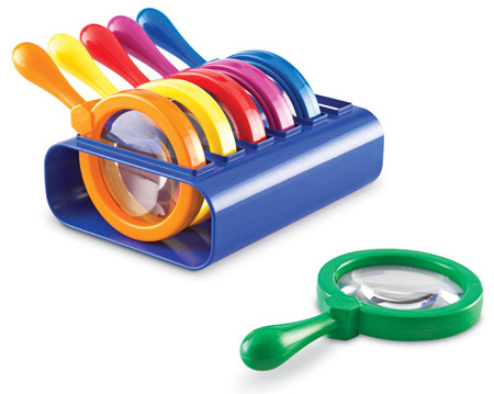 [EDU 2884] 첫 과학 시리즈) 점보 확대경 Primary Science Jumbo Magnifiers with Stand (6색상))