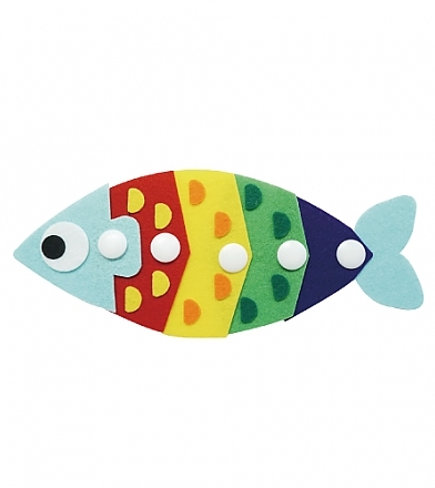 [펠트교육자료] 물고기 (바다류) / 펠트조립교구 15cm x 15cm