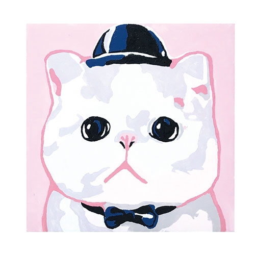[굿에듀] 번호대로 색칠하기 (중) - 고양이 (핑크) / 멋진 화가가 될 수 있어요! / 아주 쉬운 색칠놀이