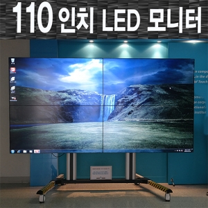 [스마트터치] 110인치 멀티비젼 모니터 ST-110MO *이동형 거치대 포함  / LED대형 모니터 / 배송,설치 무료(*섬지역 별도)