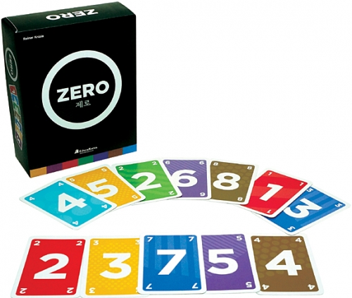 제로 Zero (숫자카드56장, 7색) *최소수량 2개 / 낮은 점수만들기 전략게임 / 사고개발 카드게임 / 남녀노소 숫자카드게임