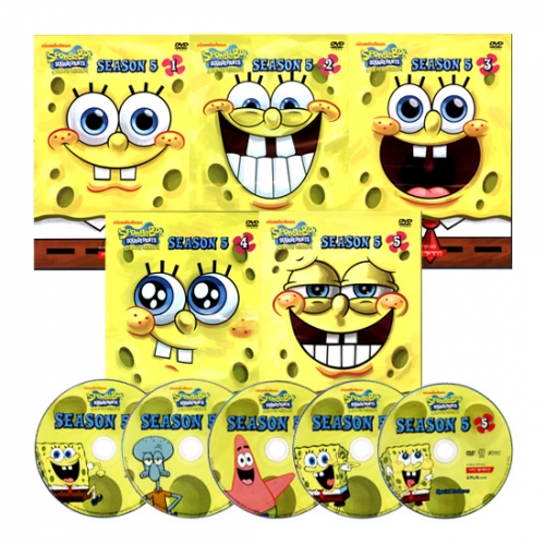 [DVD] 스폰지밥 네모바지 5집 5종 세트 -SpongeBob SquarePants / 초등영어 방과후교재 / 영어와 재미를 동시에~!