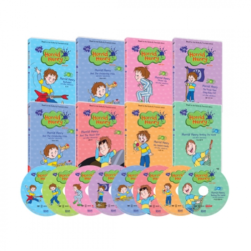 [DVD] 호리드 헨리 3집 8종 세트 -Horrid Henry / 7세~초등 전학년 영어학습 애니메이션 / 생활영어 학습 DVD