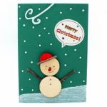 [에코키즈] 크리스마스카드 만들기 - 눈사람 / 나무공작카드 / 에코카드