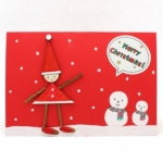 [에코키즈] 크리스마스카드 만들기 - 꼬마산타 / 나무공작카드 / 에코카드