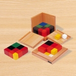 컬러 3항식 상자 / 1~10000 각 자릿수 블록 / 정육면체와 직육면체로 수의 값 나타내기