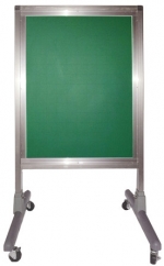[금강칠판] 교과교실용칠판(90cmX120cm) / 이동식 교실용 녹색칠판 / 바퀴부착으로 이동이 편리 / 바퀴고정가능