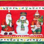 산타눈사람곰 아트냅킨 *설명서 첨부 / 냅킨아트 / 재활용품, 다양한 생활용품 꾸미기에 활용 / 크리스마스 꾸미기