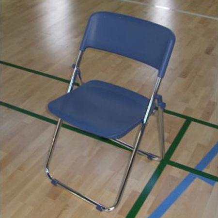 접이식 의자 (고급형) 청색 - 국산사출접의자 / 학교체육관 의자 / 강당 의자 / 행사용 의자