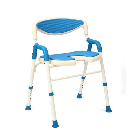 [실버용품] 접이식 목욕의자 DH-603 / 등받이 부착 / 4단계 높이조절 / 미끄럼방지 고무장착 / 보관이 편리한 목욕의자