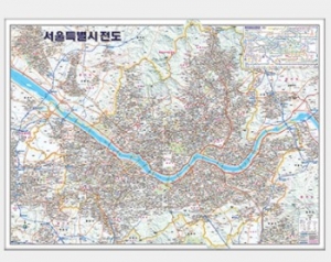 [맵소프트] 서울특별시 전도 (중형) - 코팅형 / 행정용 지도 / 도로 교통용 지도 / 학습용 지도