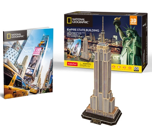 [큐빅펀] 내셔널 지오그래픽 도시 여행 시리즈 - 뉴욕 엠파이어스테이트빌딩 / 3D퍼즐 / 페이퍼 입체퍼즐