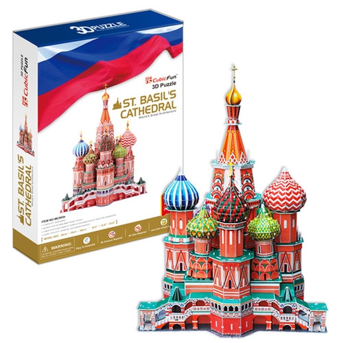 [큐빅펀] 상크트바실리 대성당 / 3D퍼즐 / 입체퍼즐 / 러시아 모스크바 붉은 광장의 상징 3D퍼즐