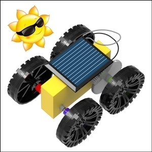 미니 태양광 기어자동차 5개 / DIY 태양광 기어 자동차 만들기
