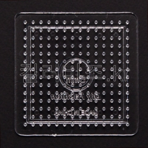 [펄러비즈] 기본 도형판 - 사각 (소형) - 10개 / 투명 도형판