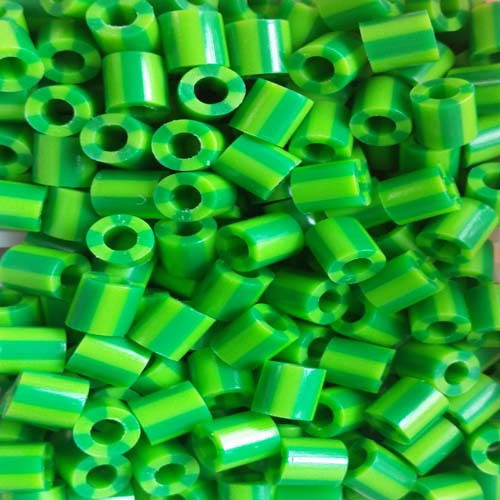 [펄러비즈] 투톤컬러 - 연두+녹색 / 5mm / 275g (약5,000개입) / 컬러비즈